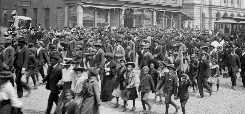 A celebration of Emancipation Day in Richmond, VA circa 19005. Photo courtesy of the Library of Congress